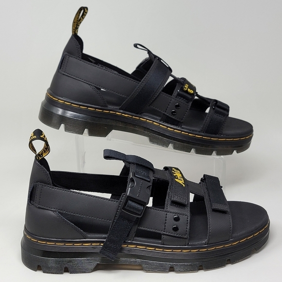 Dr. Martens Pearson Black Element + Webbing Sandals Men's US Size 13 New - Picture 2 of 12